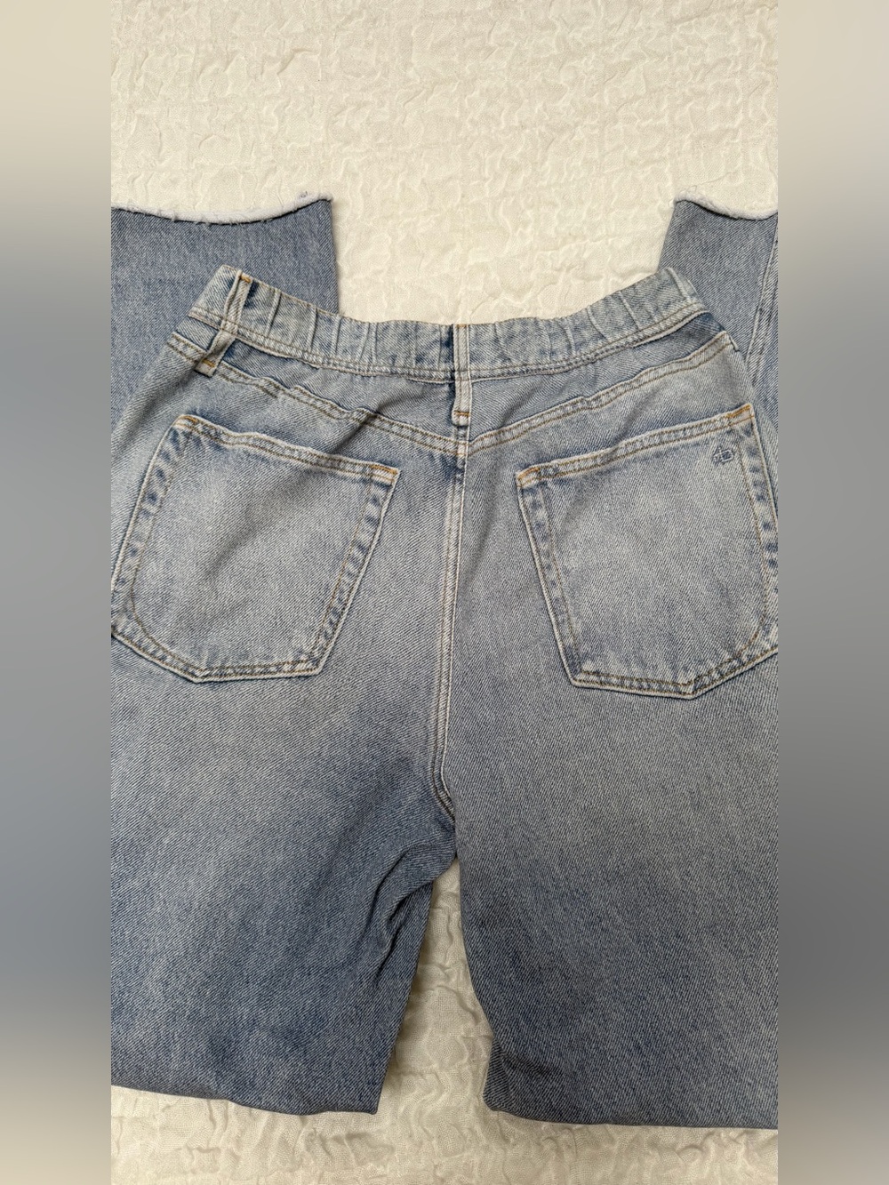 rag & bone denim sweatpants Light Blue Wide Leg - Picture 15 of 15